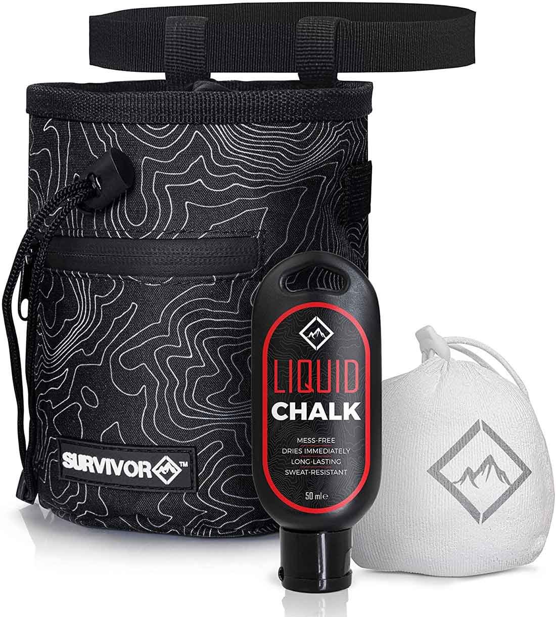 Survivor Chalk Bag for Rock Climbing & Bouldering