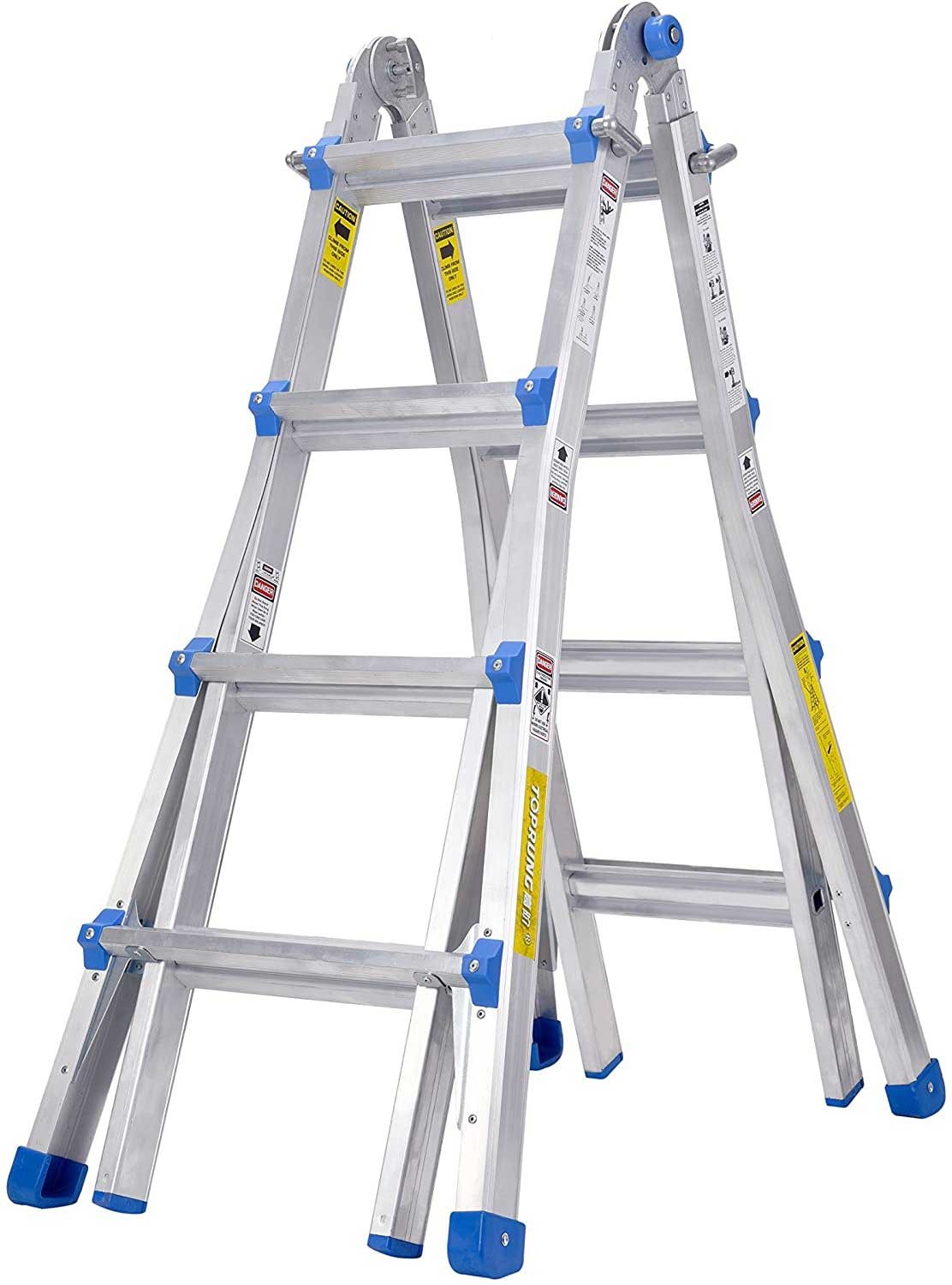 TOPRUNG Model-17 ft. Aluminum Extension Multi-Purpose Ladder