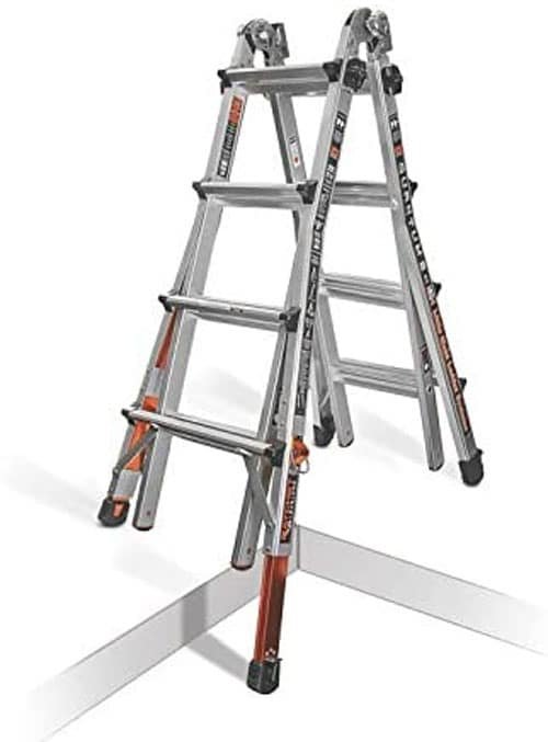 Little Giant Quantum Multi Use Ladder, with Model 17 Ratchet Levelers
